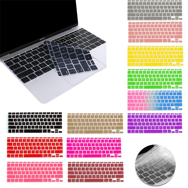 Keyboard Covers Waterproof Laptop Protective Film For 12" A1534/2021 PRO 13"A1708 (no Touch Bar) Cover USA Version