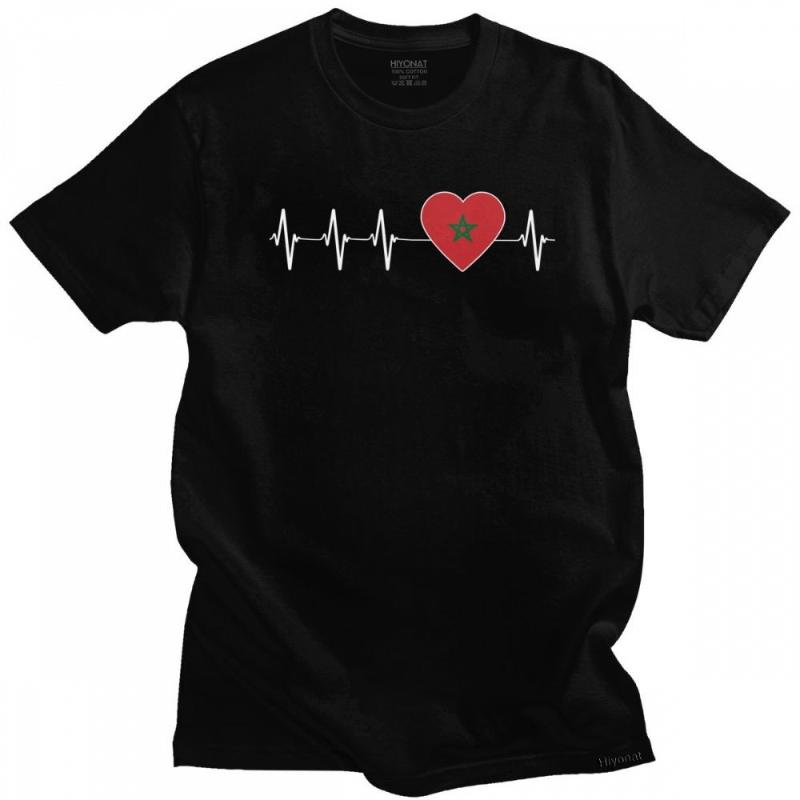 Men' T-Shirts Heartbeat Morocco Country Flag T Shirt Homme Pure Cotton Moroccan Heart Family Tee Tops Short Sleeved Summer Tshirt Merch, Army green
Men' T-Shirts Heartbeat Morocco Country Flag T Shirt Homme Pure Cotton Moroccan Heart Family Tee Tops Short Sleeved Summer Tshirt Merch, Army green