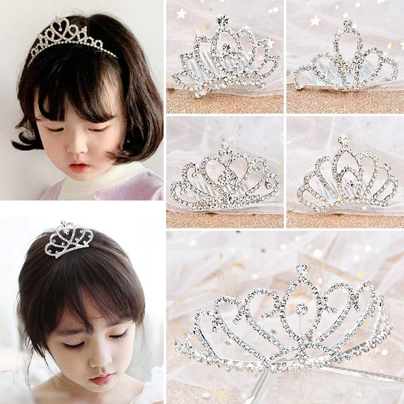 Children's crown Tiara Princess Little Girl crown headband Girl's birthday headband Baby crown hair accessory