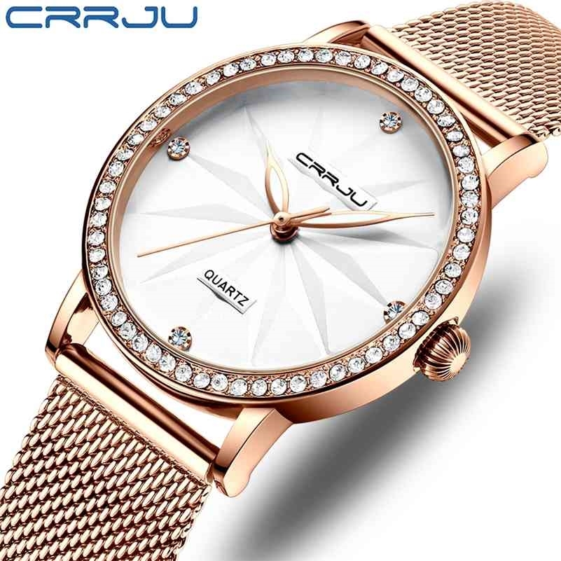 Watches for Women CRRJU Fashion Luxury Diamond Watch Ladies Dress Flower Quartz Waterproof Gift Wristwatch relogio feminino 210517, Black
Watches for Women CRRJU Fashion Luxury Diamond Watch Ladies Dress Flower Quartz Waterproof Gift Wristwatch relogio feminino 210517, Black