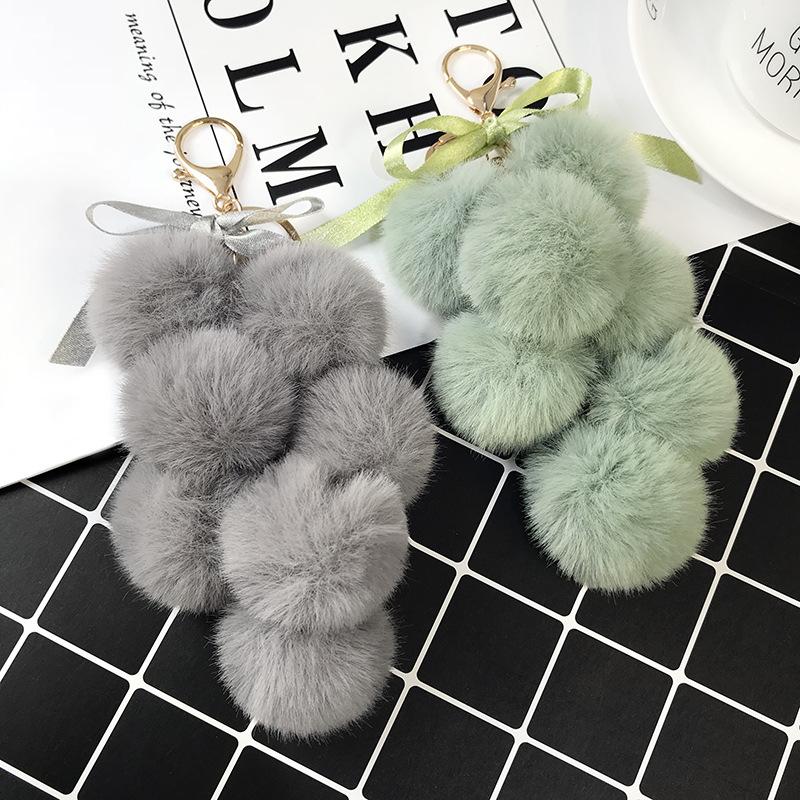 Keychains Korean Fashion Fruit Pom Ball Keychain Faux Fur Pompom Grape Women Bag Pendant Charms Keyring Llavero
Keychains Korean Fashion Fruit Pom Ball Keychain Faux Fur Pompom Grape Women Bag Pendant Charms Keyring Llavero