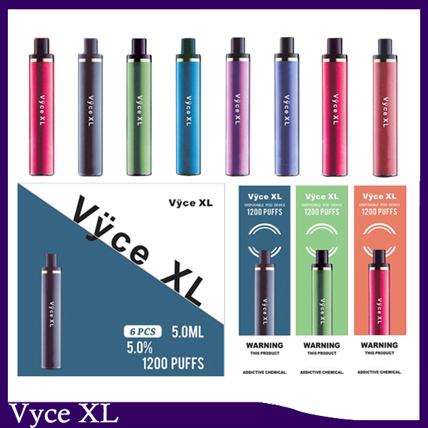 100% Original Vyce XL disposable VS Cuvie Plus 1200 Puffs cigarettes Device Vape Pen Starter Kits 950mAh Battery 5.0ml pods PK Flum Float
100% Original Vyce XL disposable VS Cuvie Plus 1200 Puffs cigarettes Device Vape Pen Starter Kits 950mAh Battery 5.0ml pods PK Flum Float