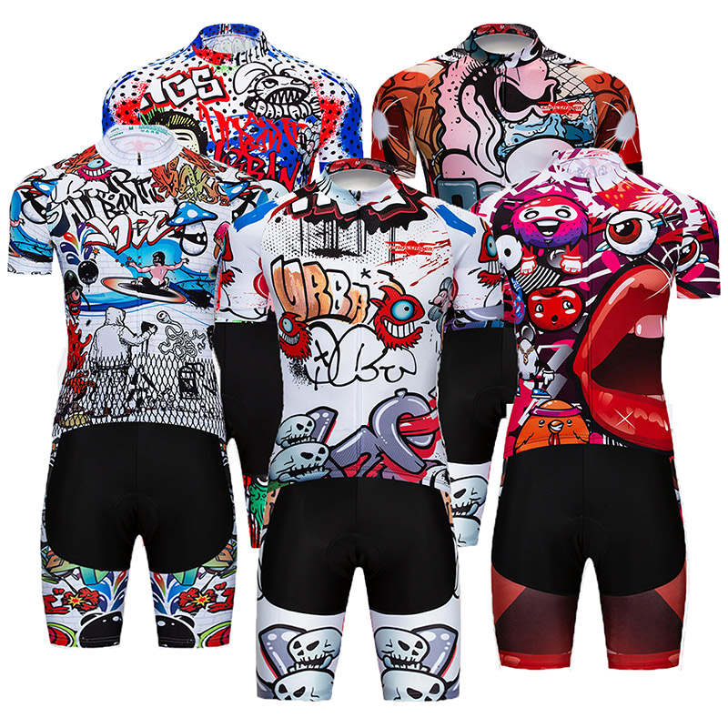 2021 Funny Cycling Jersey Bike Shorts Bib Set Ropa Ciclismo MenS MTB Uniform Summer Pro Bicycling Maillot Bottom Clothing от DHgate WW