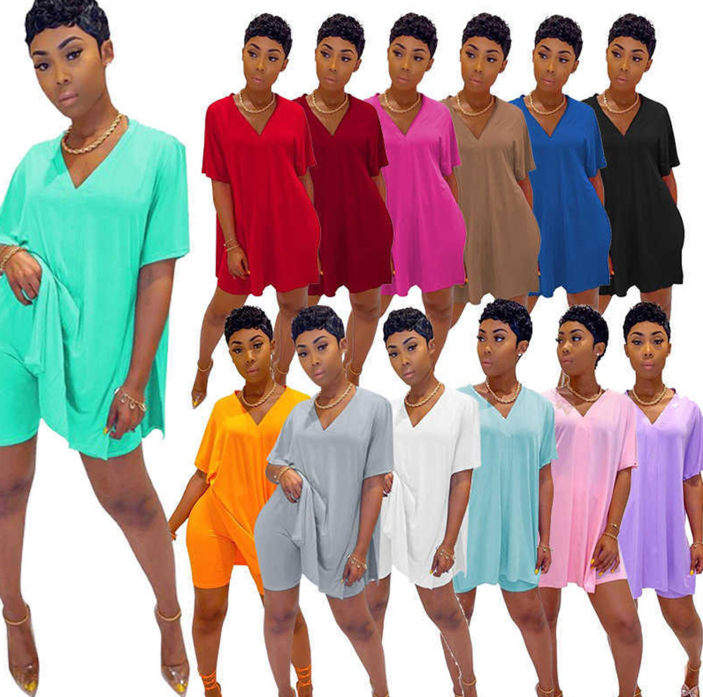 Women Designers Clothes 2021 Tracksuits Sport Suits Summer Two Piece Shorts Set Short Sleeve Suit Solid Split Plus Size Women Clothing S--XXXL, White
Women Designers Clothes 2021 Tracksuits Sport Suits Summer Two Piece Shorts Set Short Sleeve Suit Solid Split Plus Size Women Clothing S--XXXL, White