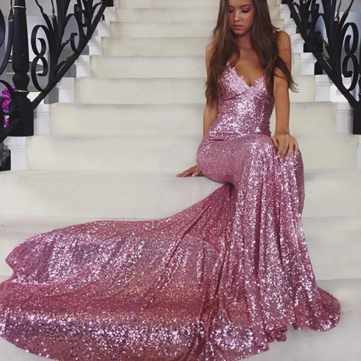 2021 New Mermaid Evening Dresses Arabic Style Strap Backless Red Dubai Long Sequins Sweetheart Lace Appliques Prom Pageant Dresses