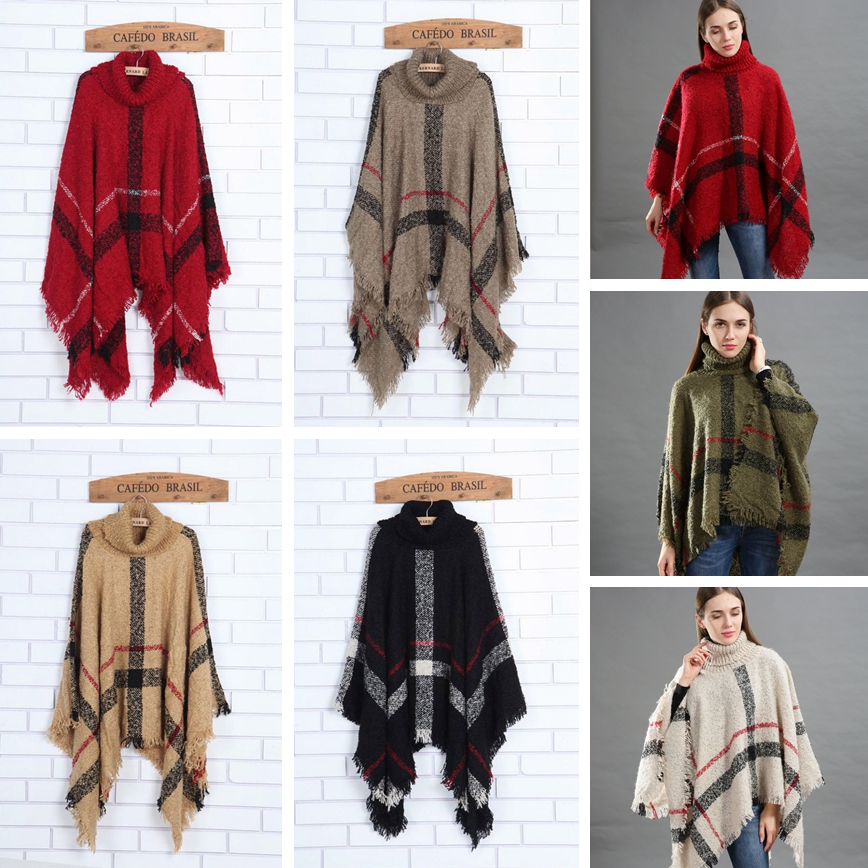 Fashion Woman Plaid Cloak Lady Grid Poncho Sweater Wraps Vintage Shawl Cardigan Tassel Knit Scarves Tartan Winter Blankets TTA1548
Fashion Woman Plaid Cloak Lady Grid Poncho Sweater Wraps Vintage Shawl Cardigan Tassel Knit Scarves Tartan Winter Blankets TTA1548