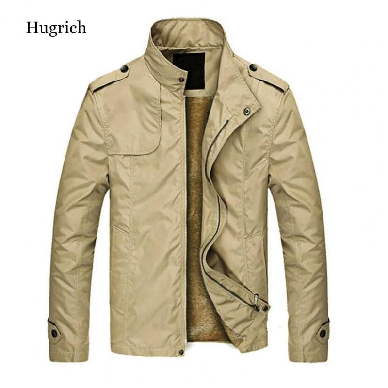 Men's Trench Coats Solid Color Two Pockets Men Coat Warm Plush Lining Stand Collar Jacket For Autumn Winter, Tan;black
Men's Trench Coats Solid Color Two Pockets Men Coat Warm Plush Lining Stand Collar Jacket For Autumn Winter, Tan;black
