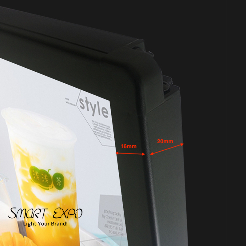 Quality LED Menu Box Illuminated Board Sign Advertising Display Wall or Ceiling Hang (40x60cm)