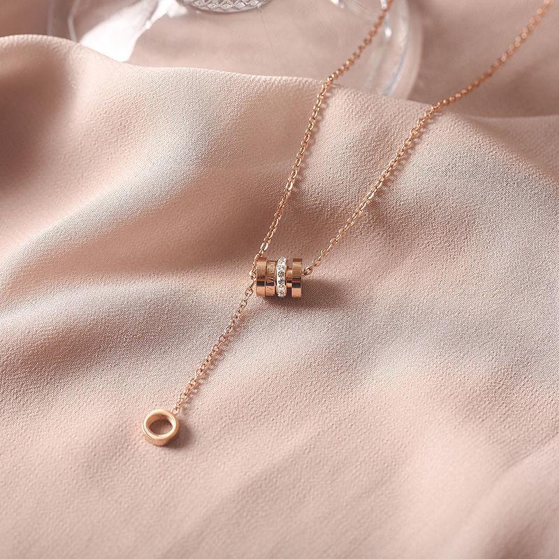 Pendant Necklaces 2021 Colorfast Titanium Steel Lucky Light Luxury Necklace Women's Simple Ins Internet Celebrity Roman Clavicle Temperament
Pendant Necklaces 2021 Colorfast Titanium Steel Lucky Light Luxury Necklace Women's Simple Ins Internet Celebrity Roman Clavicle Temperament