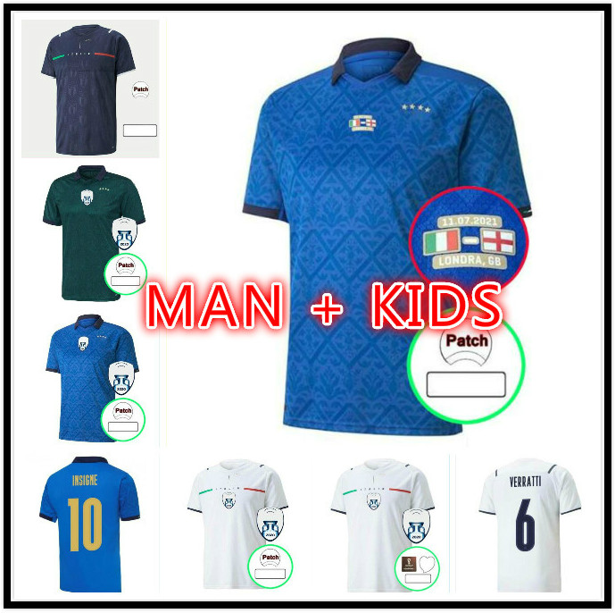 man kids kit 2021 2022 Player Version Italy INSIGNE Soccer Jersey DE ROSSI CANDREVA Shirt Mens #19 BONUCCI ROMAGNOLI Home Away Third Football Uniform, Kids size
man kids kit 2021 2022 Player Version Italy INSIGNE Soccer Jersey DE ROSSI CANDREVA Shirt Mens #19 BONUCCI ROMAGNOLI Home Away Third Football Uniform, Kids size