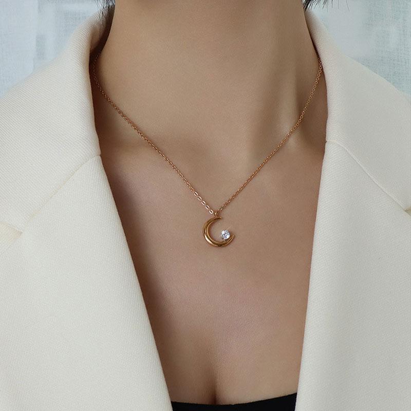 Pendant Necklaces FYSARA Moon Star 925 Sterling Silver Necklace Fashion Simple Sparkling Clavicle Chain Women Wedding Jewelry Party Birthday
Pendant Necklaces FYSARA Moon Star 925 Sterling Silver Necklace Fashion Simple Sparkling Clavicle Chain Women Wedding Jewelry Party Birthday