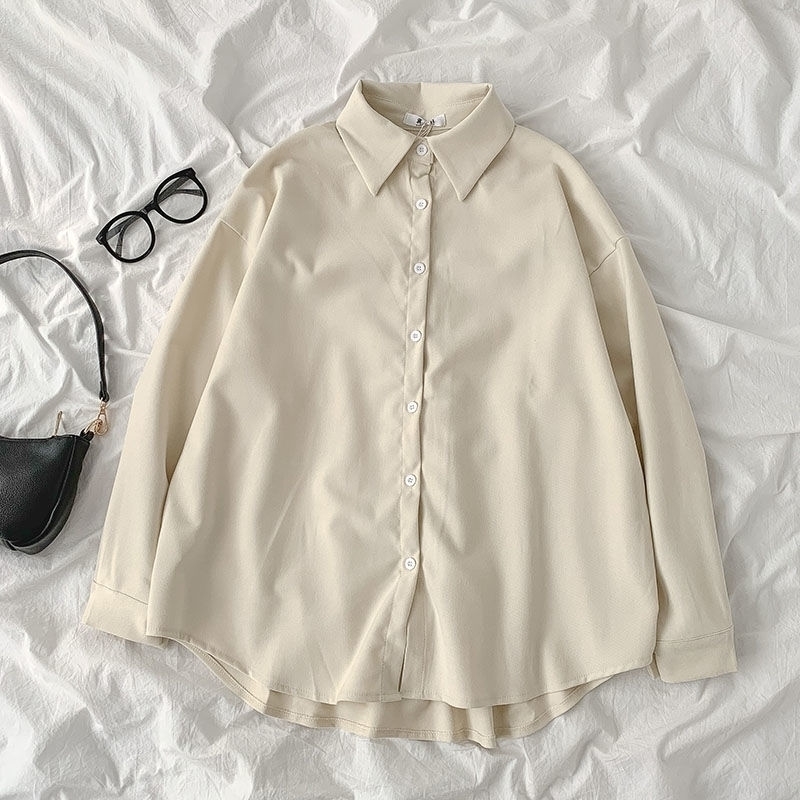 Spring Autumn Thick Shirt Women's Fashion Polo Collar Loose Oversize Blouses Vintage Long Sleeve Single Breasted Female Tops 210317, Wine red
Spring Autumn Thick Shirt Women's Fashion Polo Collar Loose Oversize Blouses Vintage Long Sleeve Single Breasted Female Tops 210317, Wine red