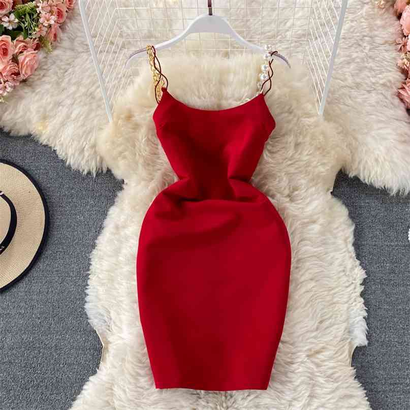 Sexy Chain Pearls Strap Mini Party Dress Women Summer Sleeveless Slim Fit Side Zipper-down Night Out Club Vestidos Mujer 210603, Apricot
Sexy Chain Pearls Strap Mini Party Dress Women Summer Sleeveless Slim Fit Side Zipper-down Night Out Club Vestidos Mujer 210603, Apricot