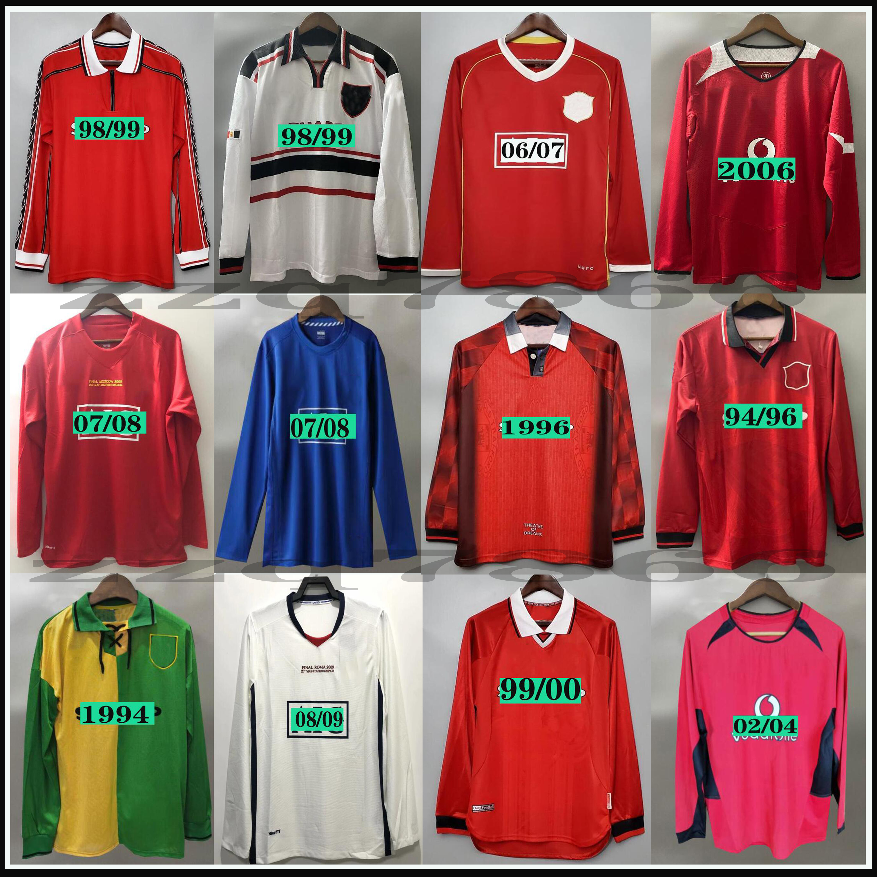 07 08 90 92 96 98 99 Retro BECKHAM final match home Manchester Jerseys 1994 1998 United RONALDO CANTONA KEANE SCHOLES GIGGS ROONEY Long sleeve Jersey, Blue
07 08 90 92 96 98 99 Retro BECKHAM final match home Manchester Jerseys 1994 1998 United RONALDO CANTONA KEANE SCHOLES GIGGS ROONEY Long sleeve Jersey, Blue