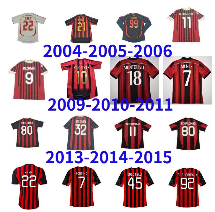Retro IBRAHIMOVIC KAKA PIRLO soccer jersey vintage football shirt 04 05 06 07 09 10 11 12 13 14 15 classic ac Maglia da calcio MALDINI SEEDORF MILAN BECKHAM RONALDINHO, 2011
Retro IBRAHIMOVIC KAKA PIRLO soccer jersey vintage football shirt 04 05 06 07 09 10 11 12 13 14 15 classic ac Maglia da calcio MALDINI SEEDORF MILAN BECKHAM RONALDINHO, 2011