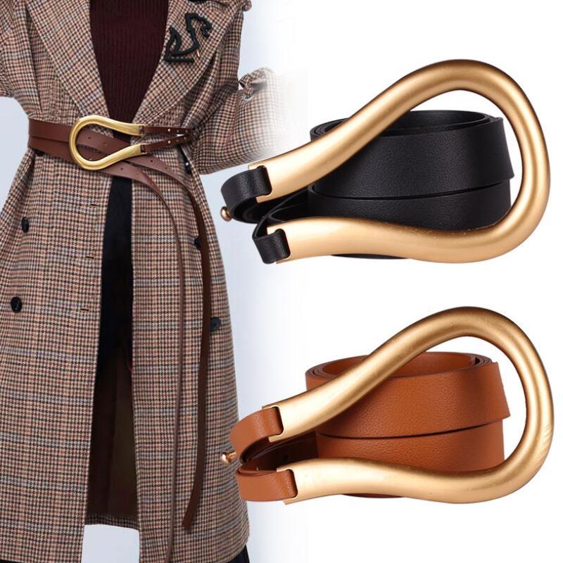 Est Female Fashion Belts Alloy Buckle Knotted Belt Solid Long Waistbands PU Leather Holes Wide Cross Body, Black;brown
Est Female Fashion Belts Alloy Buckle Knotted Belt Solid Long Waistbands PU Leather Holes Wide Cross Body, Black;brown