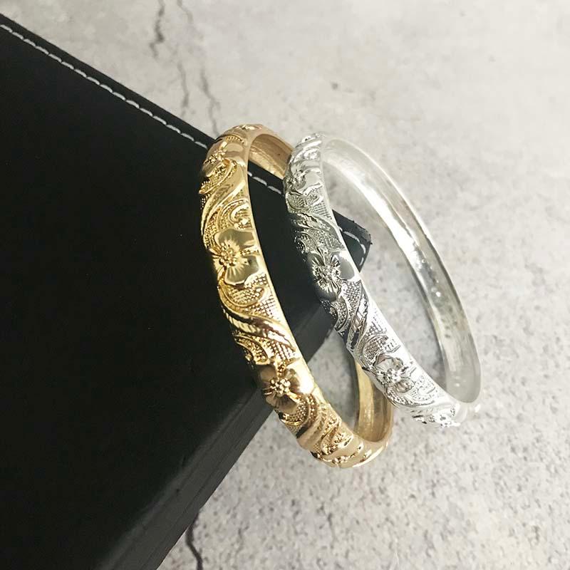 Bangle Dubai Jewelry Woman Metal Gold Bracelet With Designer Charms Brand For Women Carving Flowers Girlfriends
Bangle Dubai Jewelry Woman Metal Gold Bracelet With Designer Charms Brand For Women Carving Flowers Girlfriends