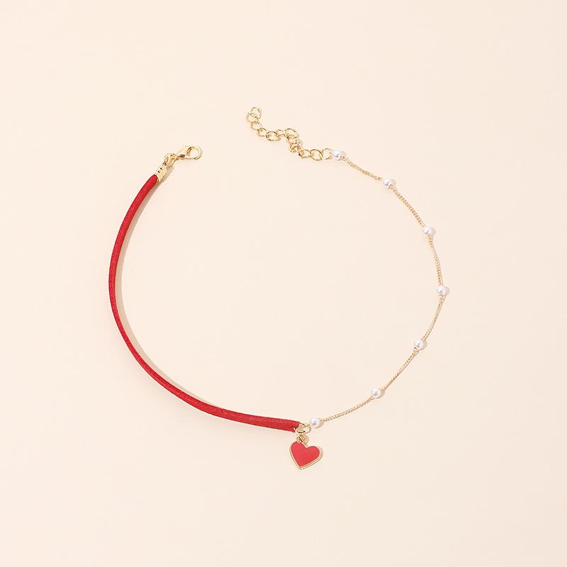 Chokers 2021 Style OL Peach Heart Pearl Necklace Fashion Jewellery Collares Para Mujer Party Birthday Present Black Red For Her
Chokers 2021 Style OL Peach Heart Pearl Necklace Fashion Jewellery Collares Para Mujer Party Birthday Present Black Red For Her