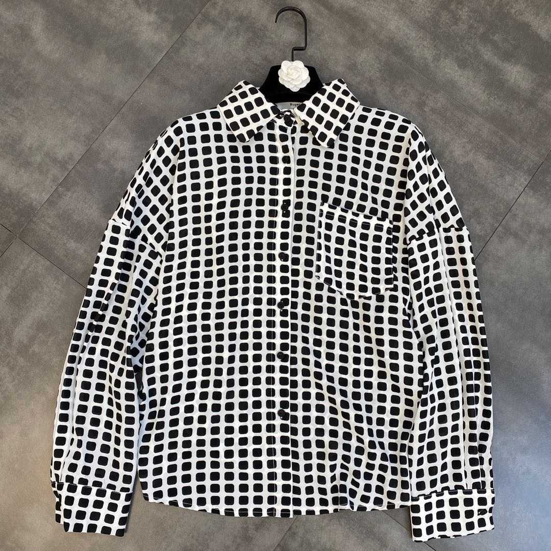 DEAT Women Lapel Long Sleeve Plaid Hollow Out Shirt Shorts Two Piece Set Temperament Fashion Spring Summer 11D1616 210709