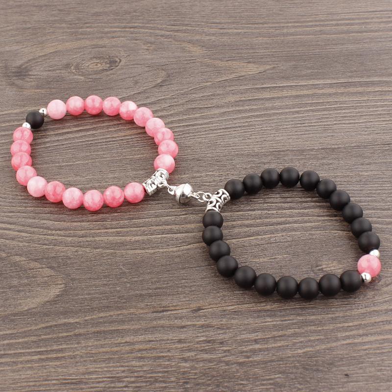 Beaded, Strands DIEZI One Set Ethnic Yoga Couple Bracelet Magnet Clasp 8mm Beads Natural Stone Strand Friend Gifts
Beaded, Strands DIEZI One Set Ethnic Yoga Couple Bracelet Magnet Clasp 8mm Beads Natural Stone Strand Friend Gifts
