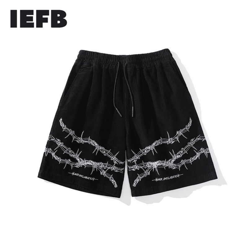 IEFB Men's Wear High Street Hip-hop Embroidery Black Personality Gothic Shorts Knee Length Pants For Men Qulity 9Y1308 210629, Blue
IEFB Men's Wear High Street Hip-hop Embroidery Black Personality Gothic Shorts Knee Length Pants For Men Qulity 9Y1308 210629, Blue