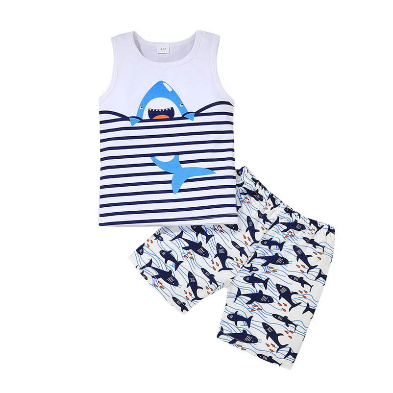 Boys Clothing Sets Kids Suits Children Clothes Summer Casual Cartoon Cotton Vest Shorts 2Pcs Beach Outfits B6739, White
Boys Clothing Sets Kids Suits Children Clothes Summer Casual Cartoon Cotton Vest Shorts 2Pcs Beach Outfits B6739, White