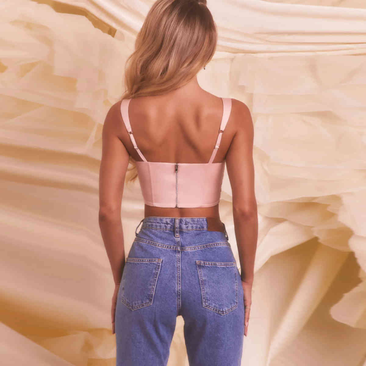 Sexy Pink Summer Camis Top for Women Slim High Street Crop Party Club Female Fashion s Blouse Shirt Y2K Irregular Cut 210427