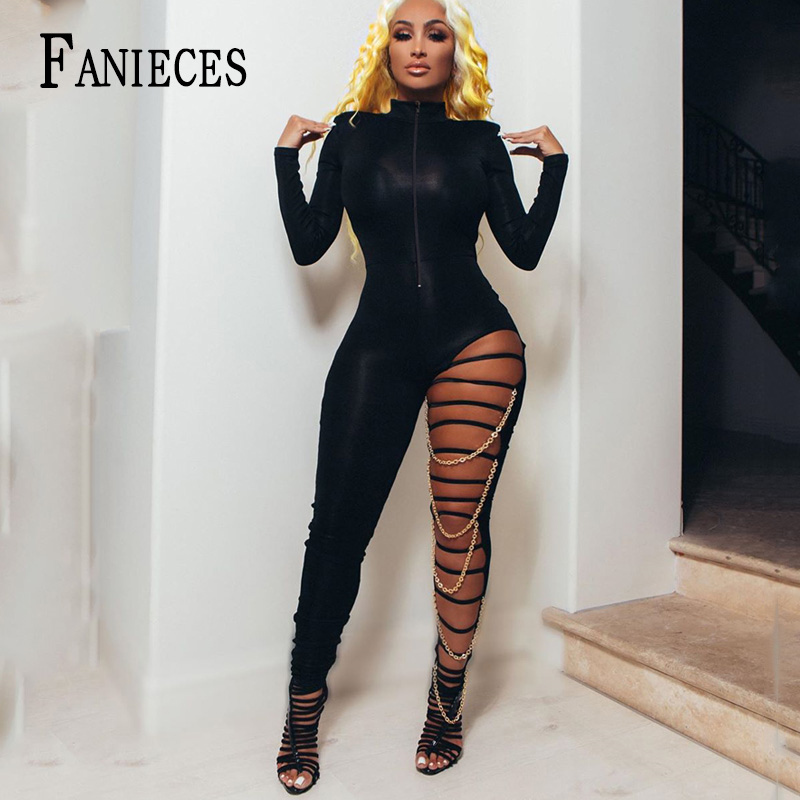 Sexy Solid Black Hollow Out Long Pant Jumpsuit Women Sleeve Zipper Skinny Spring Autumn Clubwear Jumpsuits 210520, Beige
Sexy Solid Black Hollow Out Long Pant Jumpsuit Women Sleeve Zipper Skinny Spring Autumn Clubwear Jumpsuits 210520, Beige