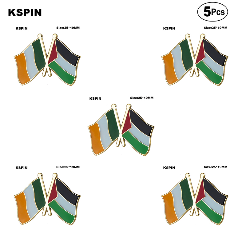 Ireland & Palestine Friendship Lapel Pin Flag badge Brooch Pins Badges 5Pcs a Lot, Black
Ireland & Palestine Friendship Lapel Pin Flag badge Brooch Pins Badges 5Pcs a Lot, Black
