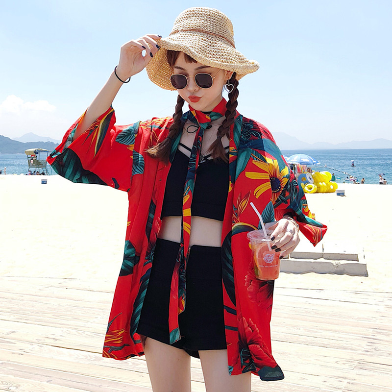 2 colors Harajuku style summer loose digit printed Sun Protection kimono cardigans sun shirts women tops with belt (M251), White
2 colors Harajuku style summer loose digit printed Sun Protection kimono cardigans sun shirts women tops with belt (M251), White