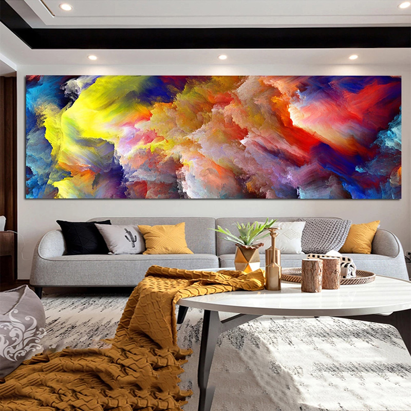 Abstract Clouds Boat Poster Painting Wall Art Pictures For Living Room Office Canvas Prints Modern Home Decor Landscape Cuadros