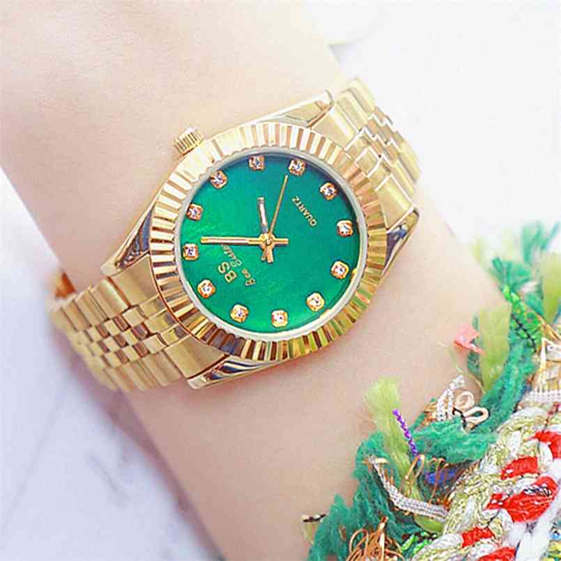 Luxury Women Green Dial Bracelet Quartz Clock Fashion Metal Gold Belt BS bee sister Dress Watches For Ladies Gift 210707
Luxury Women Green Dial Bracelet Quartz Clock Fashion Metal Gold Belt BS bee sister Dress Watches For Ladies Gift 210707
