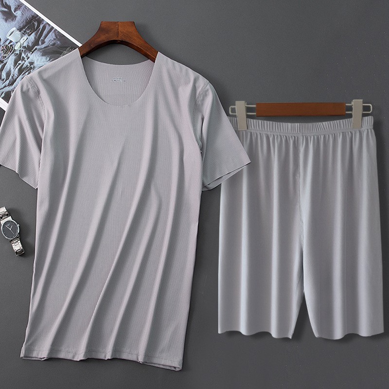 Men Ice Silk Pajamas Solid Shirt&Pant 2PCS Pijamas Sleep Set Casual Male Home Clothes Summer New Pyjamas Sleepwear Nightwear 4XL, Stripe white
Men Ice Silk Pajamas Solid Shirt&Pant 2PCS Pijamas Sleep Set Casual Male Home Clothes Summer New Pyjamas Sleepwear Nightwear 4XL, Stripe white