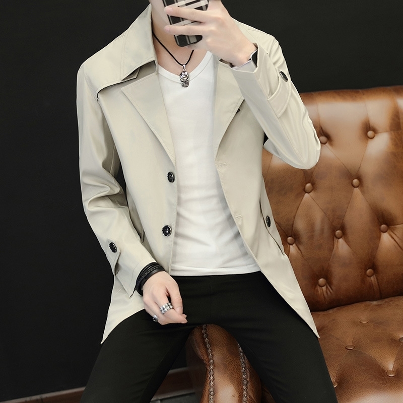 New windbreaker new Korean slim young men's medium and long coat trendy large to 9xl, Black
New windbreaker new Korean slim young men's medium and long coat trendy large to 9xl, Black