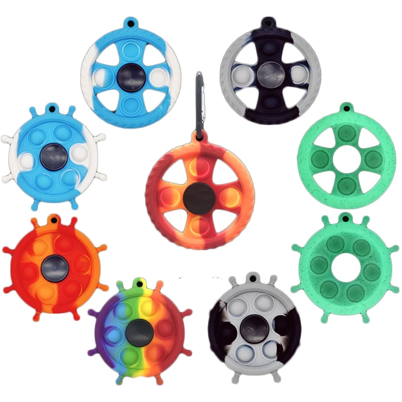 New Fidget Toys Push Bubble Music Fidget Spinner Luminous Silicone Sensory Decompression Keychain Christmas Gift
New Fidget Toys Push Bubble Music Fidget Spinner Luminous Silicone Sensory Decompression Keychain Christmas Gift