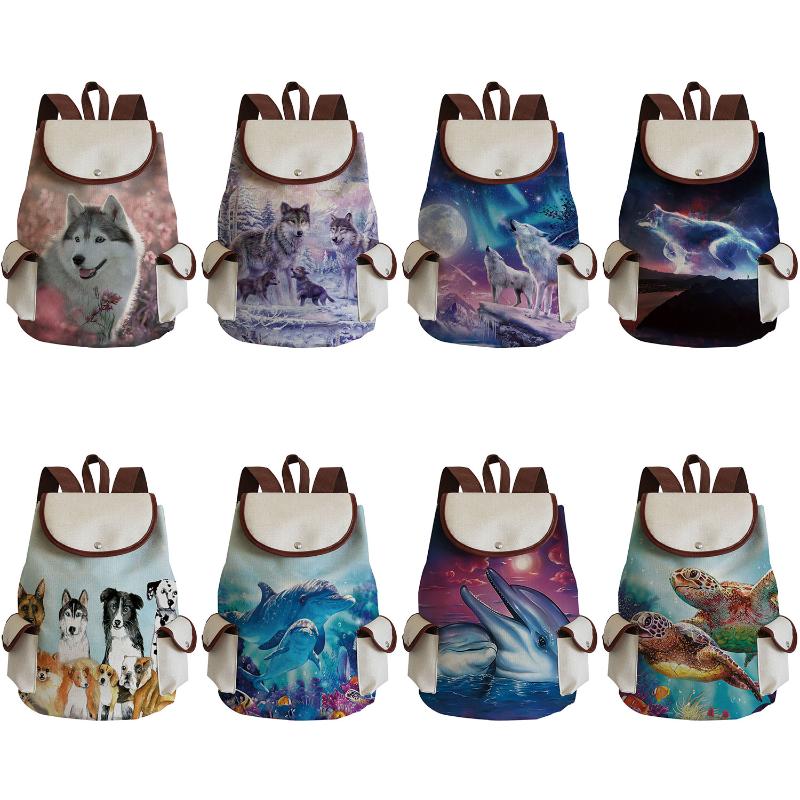 Backpack Beautiful Cute Animal Linen Preppy Style Casual School Student Book Bag High Capacity Reusable Portable Women Backpacks
Backpack Beautiful Cute Animal Linen Preppy Style Casual School Student Book Bag High Capacity Reusable Portable Women Backpacks