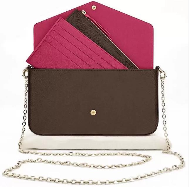 Top quality Genuine Luxurys Purse Designers Leather POCHETTE FeLICIE handbags Wallet Holder Wallets Men Women's COIN CARD Holders Lambskin Key Pocket Interior Slot, Black embossed
Top quality Genuine Luxurys Purse Designers Leather POCHETTE FeLICIE handbags Wallet Holder Wallets Men Women's COIN CARD Holders Lambskin Key Pocket Interior Slot, Black embossed