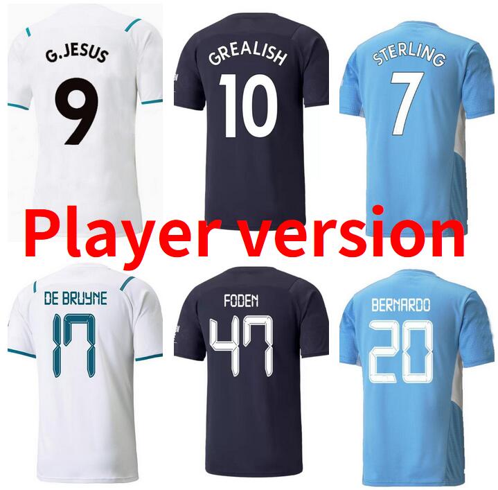 Player version GREALISH DE BRUYNE soccer jerseys 21 22 G. JESUS STERLING FERRAN FODEN BERNARDO MAHREZ 2021 2022 men football shirts uniform, Black;yellow
Player version GREALISH DE BRUYNE soccer jerseys 21 22 G. JESUS STERLING FERRAN FODEN BERNARDO MAHREZ 2021 2022 men football shirts uniform, Black;yellow