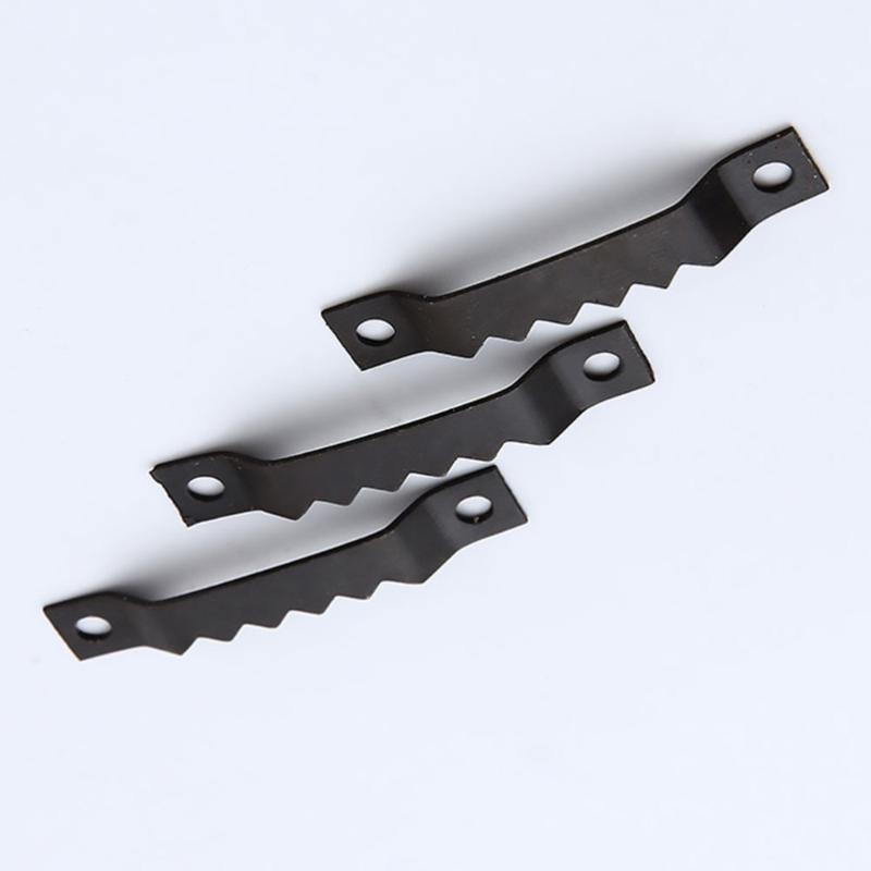 Hooks & Rails 150Pcs Serrated Creative Single Hole Picture Frame Hangers Holders With 300Pcs Screws(Black)