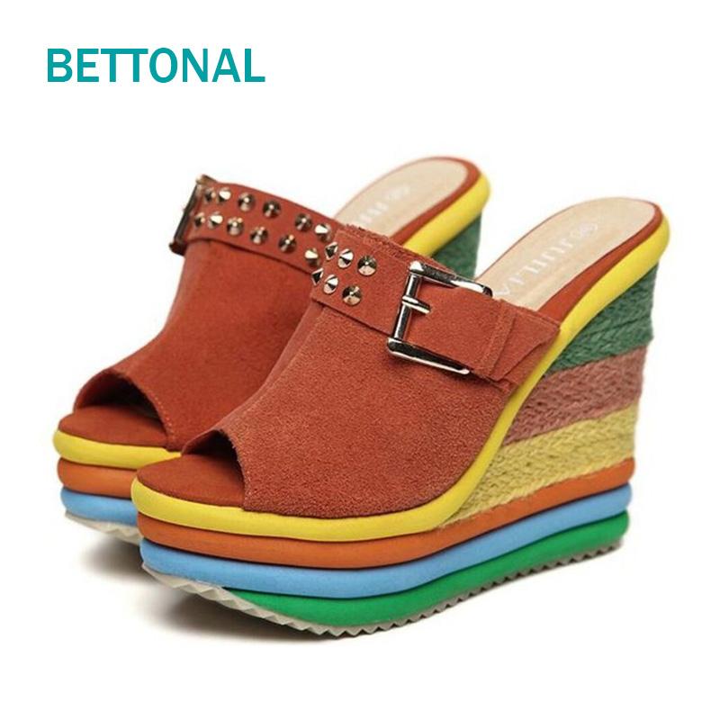 Genuine Leather Slippers Women Shoes Slides Platform Wedge 2021 Summer Ladies Weave Mixed Colors Sandals Female Chaussure Femme, Blue
Genuine Leather Slippers Women Shoes Slides Platform Wedge 2021 Summer Ladies Weave Mixed Colors Sandals Female Chaussure Femme, Blue