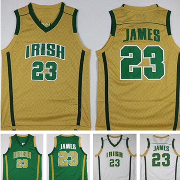 Mens 2002 James jerseys St. High School Irish Retro College King Basketball Shirts Vincent Mary Lbj #23 Little emperor Stitched Jersey S-XXL, Colour 1
Mens 2002 James jerseys St. High School Irish Retro College King Basketball Shirts Vincent Mary Lbj #23 Little emperor Stitched Jersey S-XXL, Colour 1