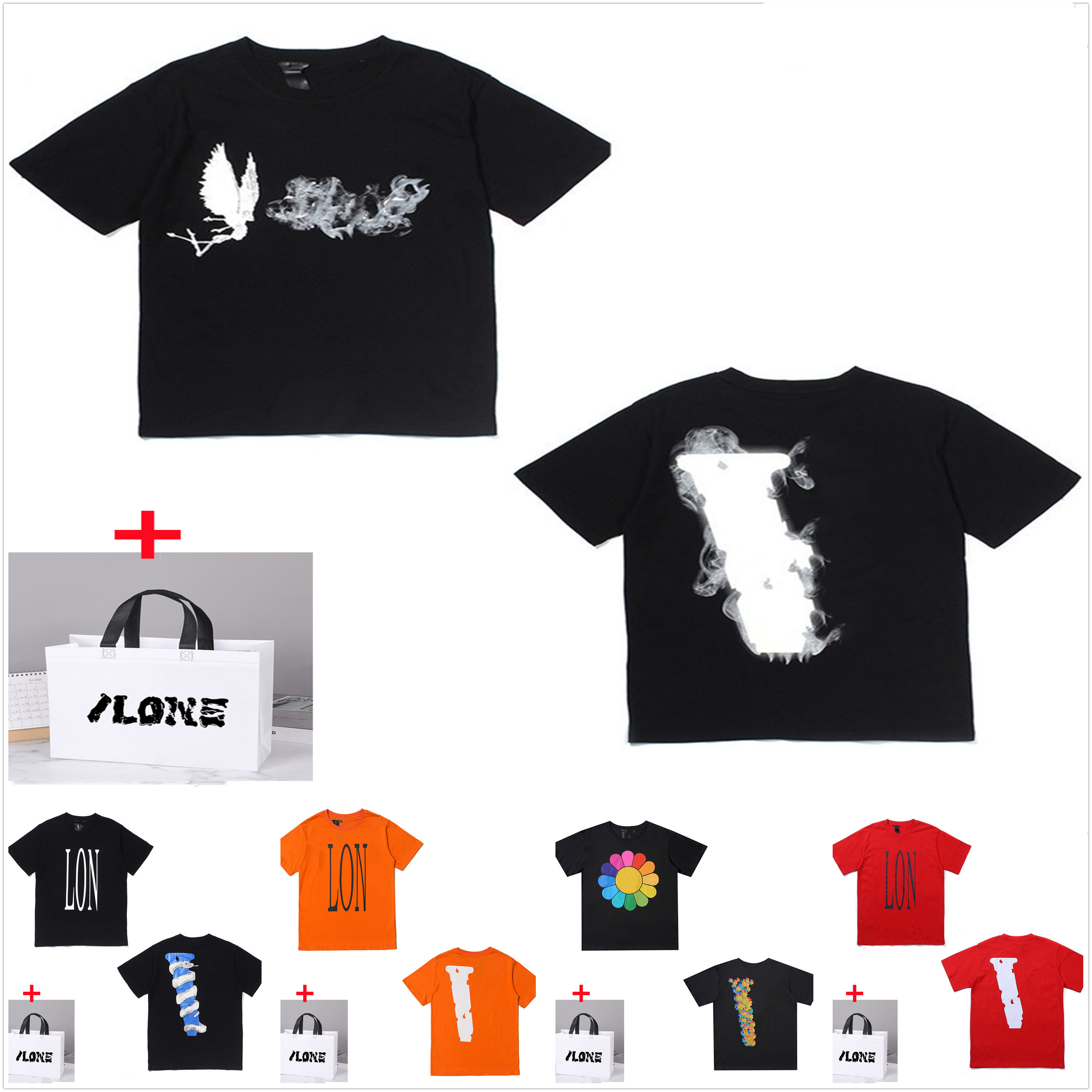 Men t shirts women high quality summer Short sleeve top European American popular printing T-shirt mens couples with tote bag 0201, 1 pcs buttons
Men t shirts women high quality summer Short sleeve top European American popular printing T-shirt mens couples with tote bag 0201, 1 pcs buttons
