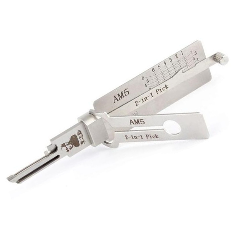 Original Lishi AM5 2 in 1 Lock Pick and Decoder for Open Locksmith Door House Key Opener
Original Lishi AM5 2 in 1 Lock Pick and Decoder for Open Locksmith Door House Key Opener