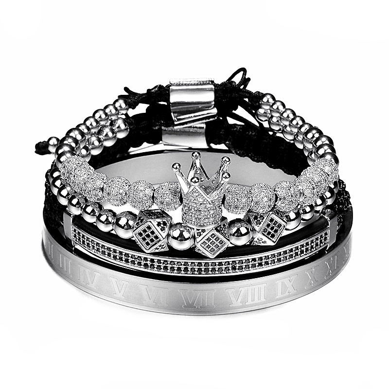 Imperial Crown King Mens Bracelet Micro Pave CZ Crystal Bracelets for Men Luxury Charm Fashion Cuff Bangle Birthday Jewelry Hip Hop, Golden;silver
Imperial Crown King Mens Bracelet Micro Pave CZ Crystal Bracelets for Men Luxury Charm Fashion Cuff Bangle Birthday Jewelry Hip Hop, Golden;silver
