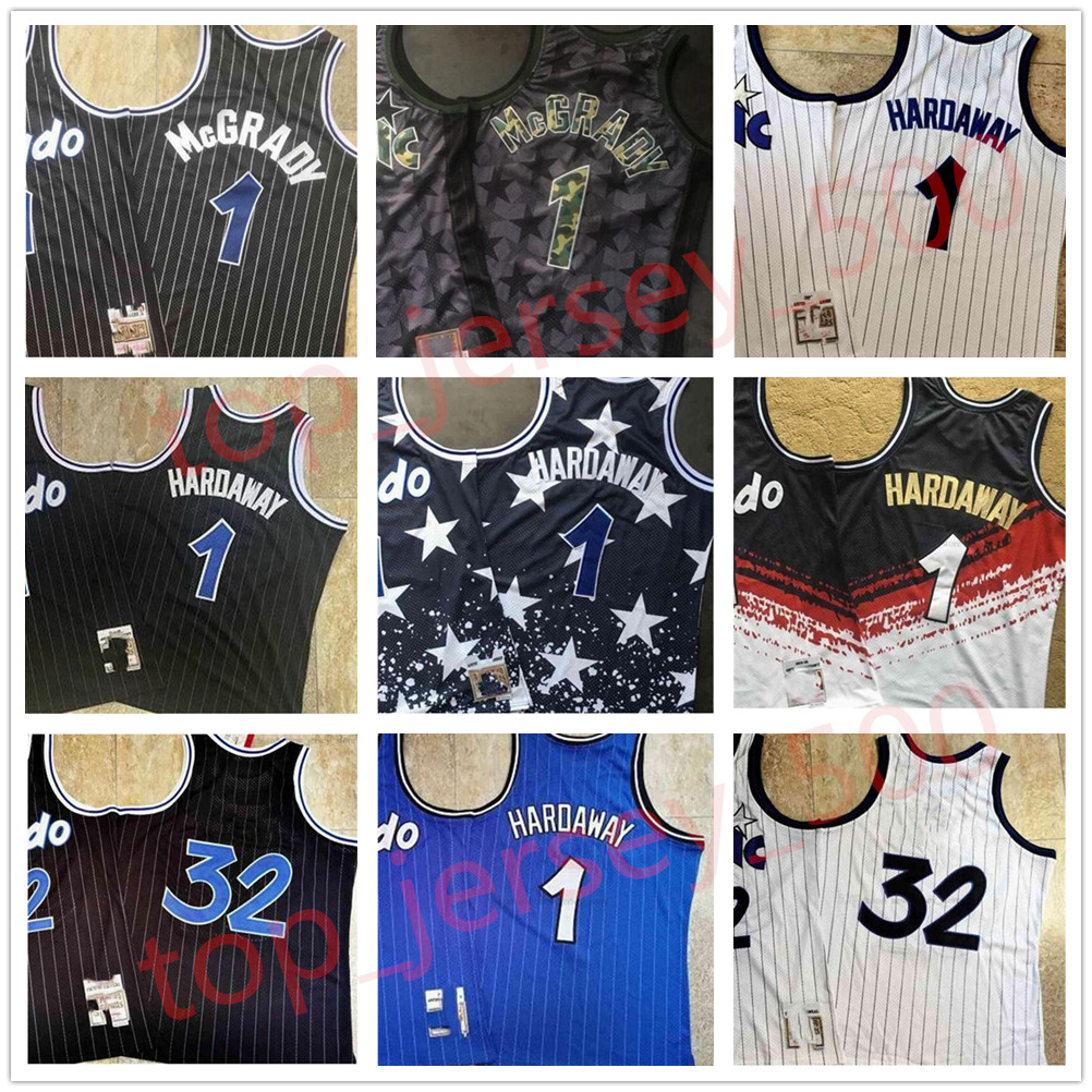 Real Stitched Retro Basketball Penny 1 Hardaway Jerseys TOP Quality Authentic Embroidery Tracy StripeMcGrady White Blue Black Jersey, As shown in illustration
Real Stitched Retro Basketball Penny 1 Hardaway Jerseys TOP Quality Authentic Embroidery Tracy StripeMcGrady White Blue Black Jersey, As shown in illustration