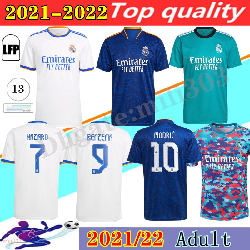 Fan + Player version 2021 2022 REAL MADRID home away soccer jerseys 21 22 ALABA HAZARD BENZEMA ASENSIO MODRIC MARCELO third Camisetas de men football shirts, Away +la liga
Fan + Player version 2021 2022 REAL MADRID home away soccer jerseys 21 22 ALABA HAZARD BENZEMA ASENSIO MODRIC MARCELO third Camisetas de men football shirts, Away +la liga