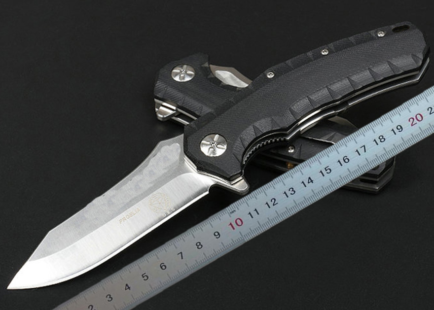 1Pcs High Quality Flipper Folding Knife D2 Satin Blade G10 + Stainless Steel Handle Ball Bearing Fast Open Outdoor Survival Tactical Knives
1Pcs High Quality Flipper Folding Knife D2 Satin Blade G10 + Stainless Steel Handle Ball Bearing Fast Open Outdoor Survival Tactical Knives