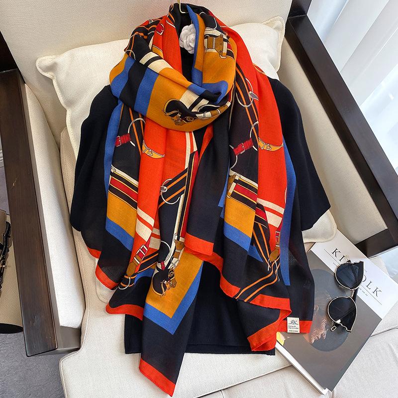Scarves Warm Cotton Hijab Scarf Shawls Women Design Print Foulard Chain Large Winter Wraps
Scarves Warm Cotton Hijab Scarf Shawls Women Design Print Foulard Chain Large Winter Wraps
