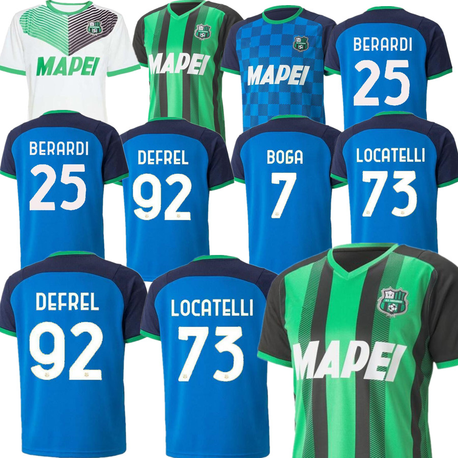 US Sassuolo Soccer Jerseys Home #7 BOGA #10 DJURICIC #25 BERARDI 21/22 Men Football Shirt Away White 3rd Green Short Sleeve Adult Customized, 3rd no patch
US Sassuolo Soccer Jerseys Home #7 BOGA #10 DJURICIC #25 BERARDI 21/22 Men Football Shirt Away White 3rd Green Short Sleeve Adult Customized, 3rd no patch