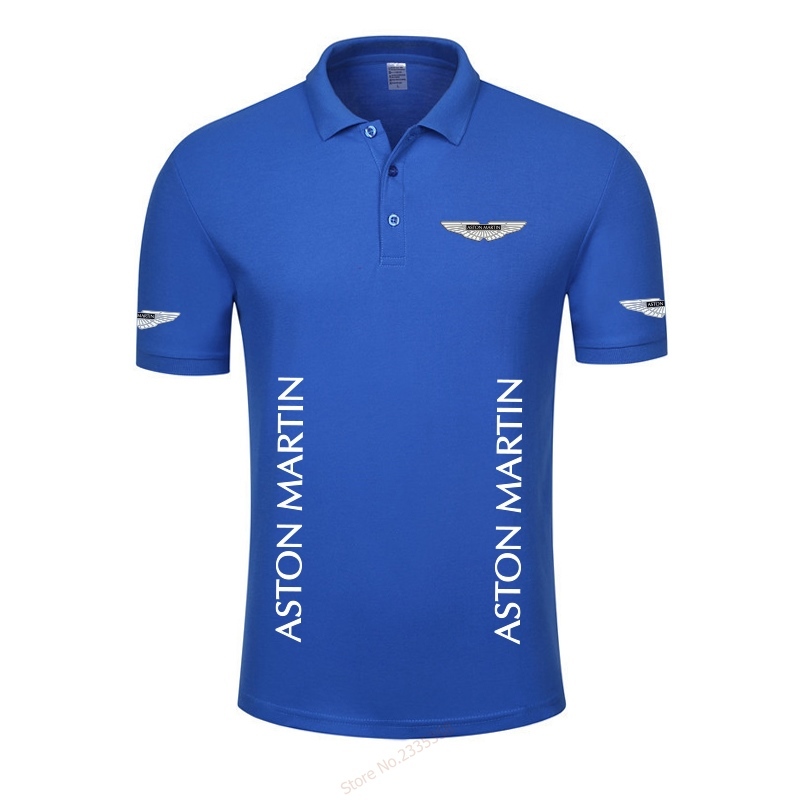 High quality new summer casual Aston Martin polo shirt men's polo solid polo shirt polos 210329